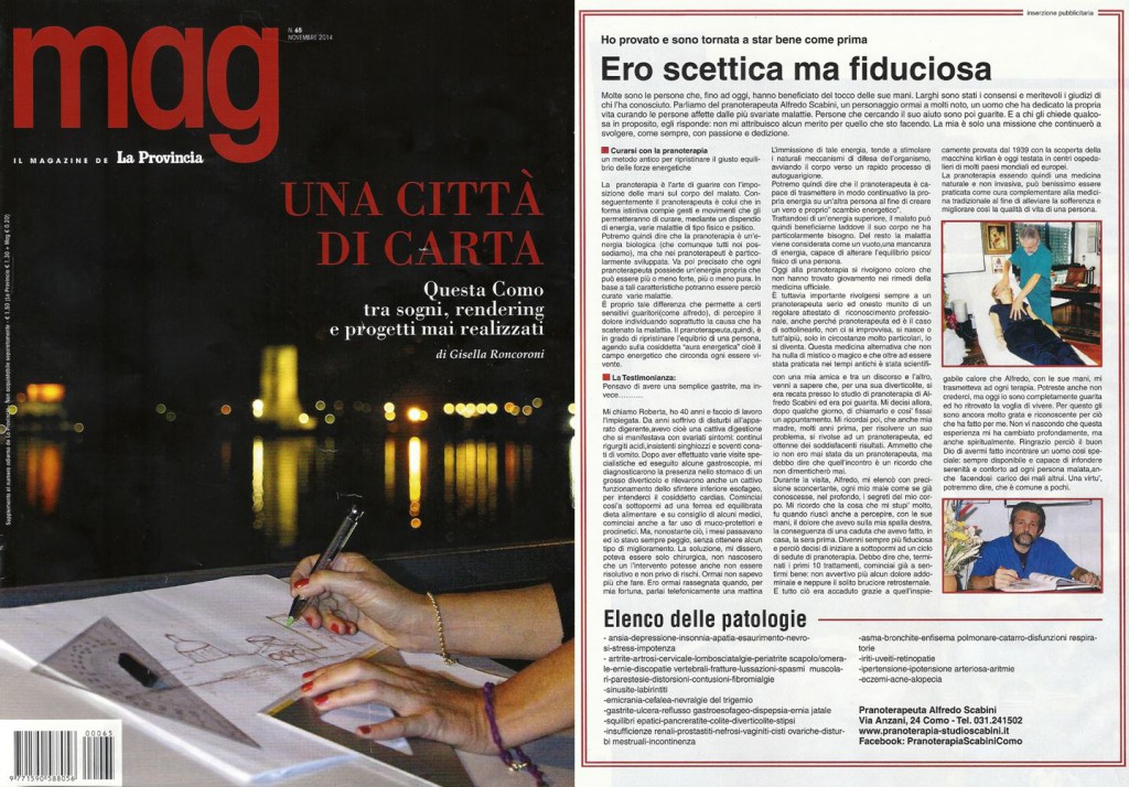 "La Provincia di Como, MAG Novembre 2014"