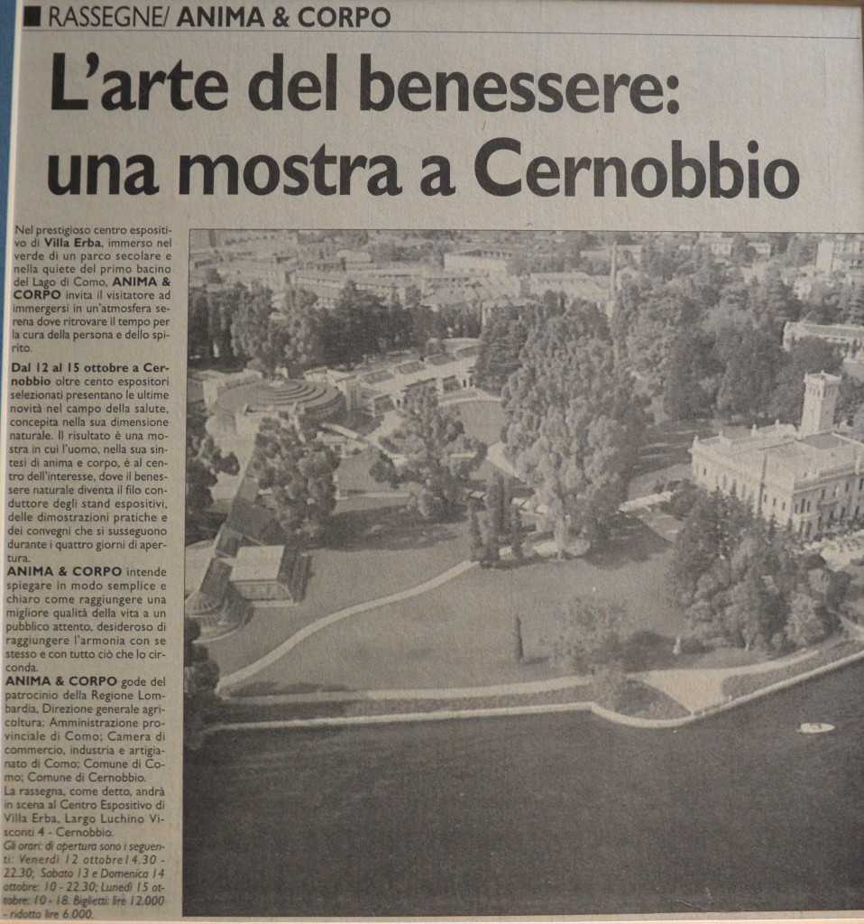 Cernobbio, "L'arte del Benessere"